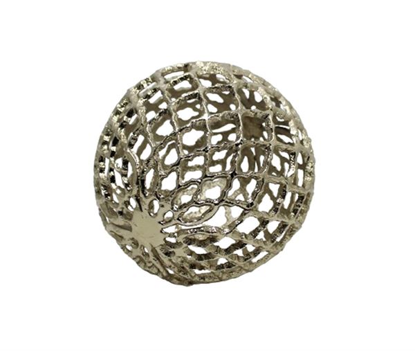 DECORO SFERA PALACIO ALLUMINIO 14cm ORO