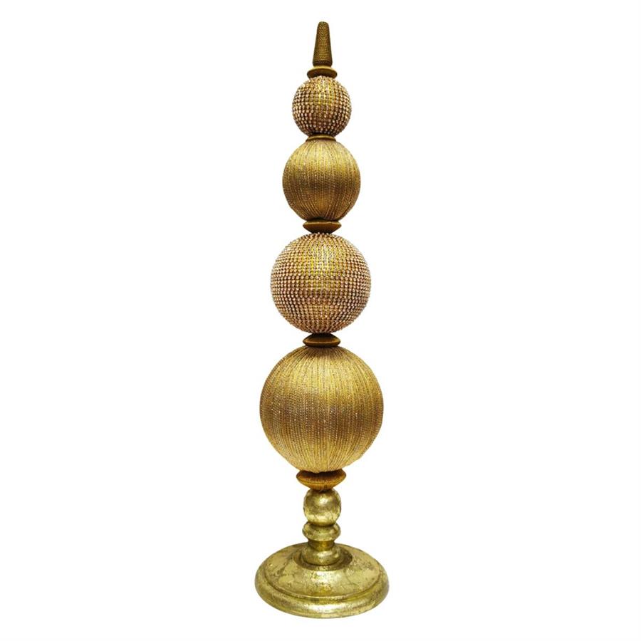 DECORO TOP Baroque RESINA/FLOCC. 51cm ORO