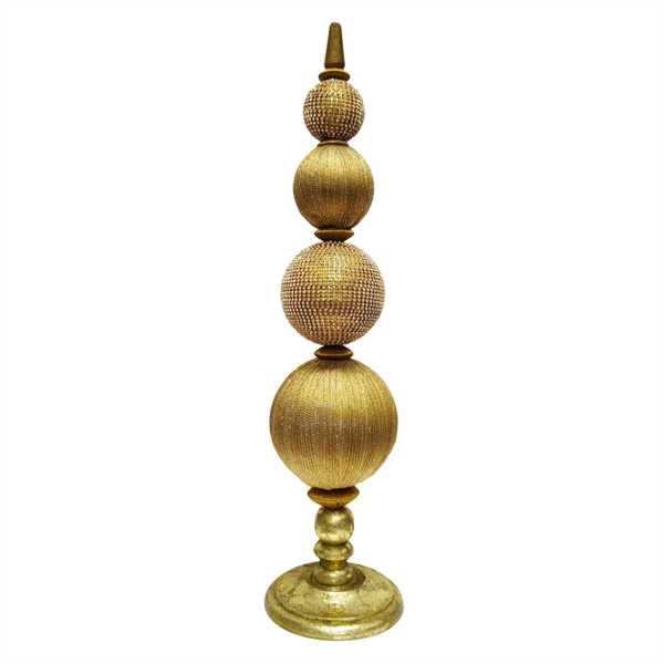 DECORO TOP Baroque RESINA/FLOCC. 51cm ORO