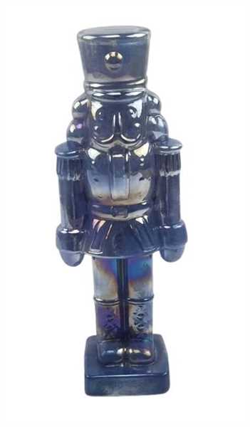 SOLDATINO VETRO 31cm pearl/blue