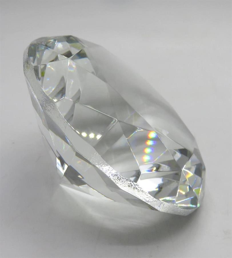 DECORO DIAMANTE RESINA d 10cm