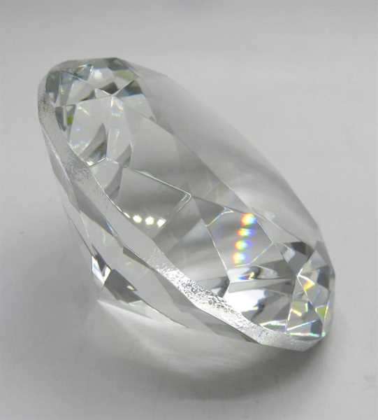 DECORO DIAMANTE RESINA d 10cm