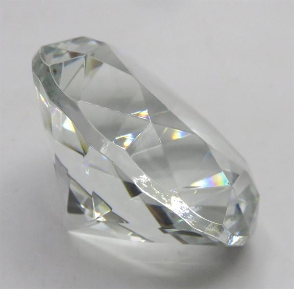 DECORO DIAMANTE RESINA d 12cm
