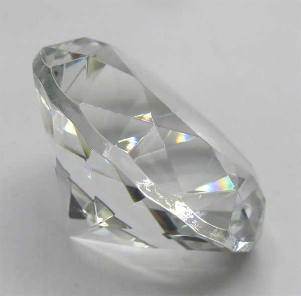 DECORO DIAMANTE RESINA d 12cm