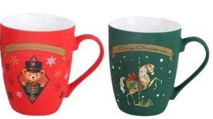 MUG IN PORCELLANA FLOCCATA ASS.