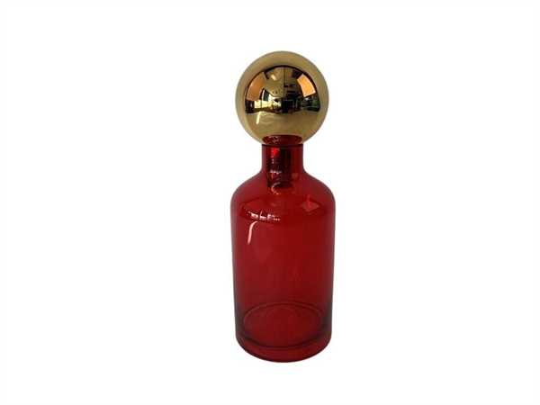 VASO BOTTIGLIONE ROSSO IN 14XH.39 cm