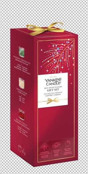 CONFEZIONE REGALO NATALIZIA  3 CANDELE VOTIVE IN VETRO