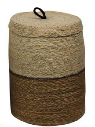 CESTINO IN ERBA CON COPER. CM.26X26X35