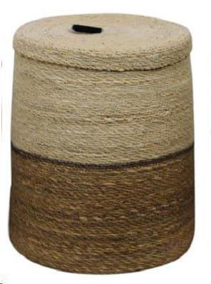 CESTINO IN ERBA CON COPER. CM.32X32X37