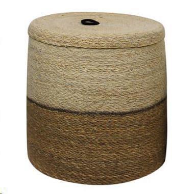 CESTINO IN ERBA CON COPER. CM.38X38X40