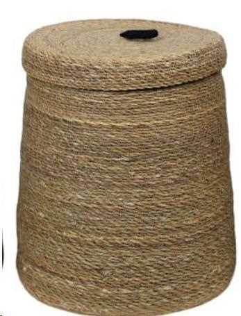 CESTINO IN ERBA CON COPER. CM.32X32X37