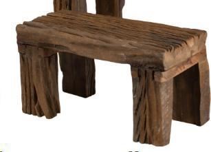 TAVOLINO RETTAN. LEGNO RICICLATO CM.39X20X17