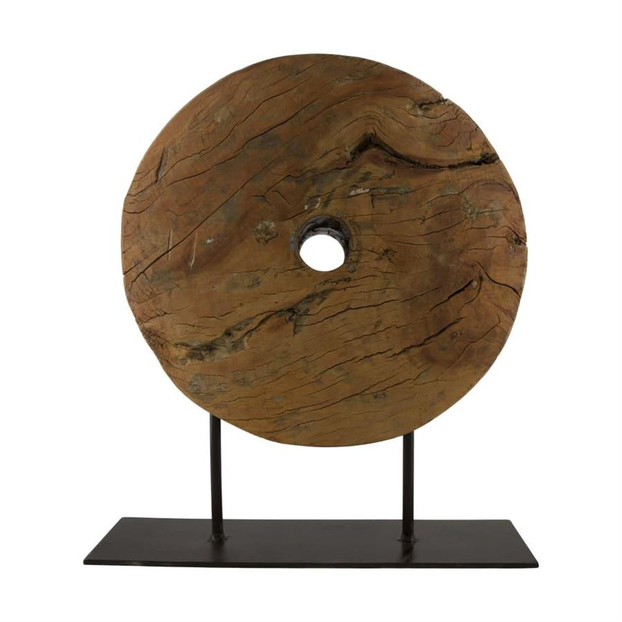 DECORO VINTAGE  LEGNO /METALLO CM.40x12.5x40