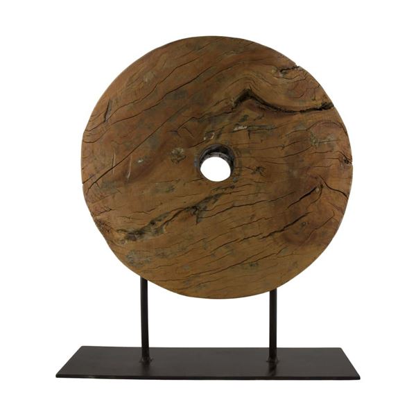 DECORO VINTAGE  LEGNO /METALLO CM.40x12.5x40