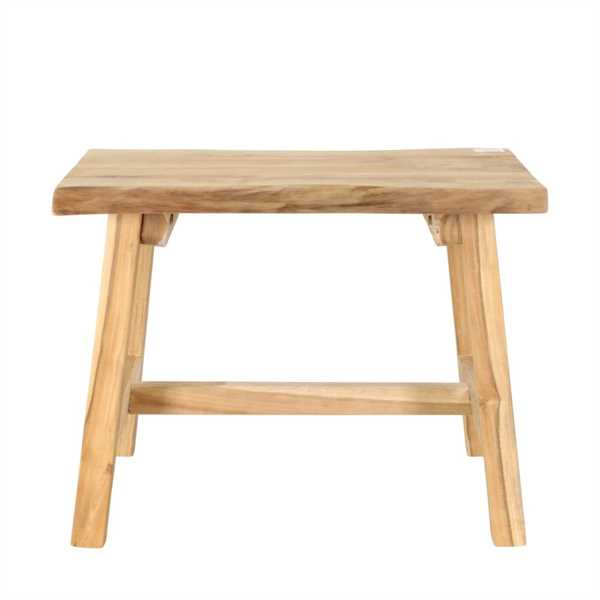 TAVOLINO LEGNO TEAK NATURALE CM.58x35x45