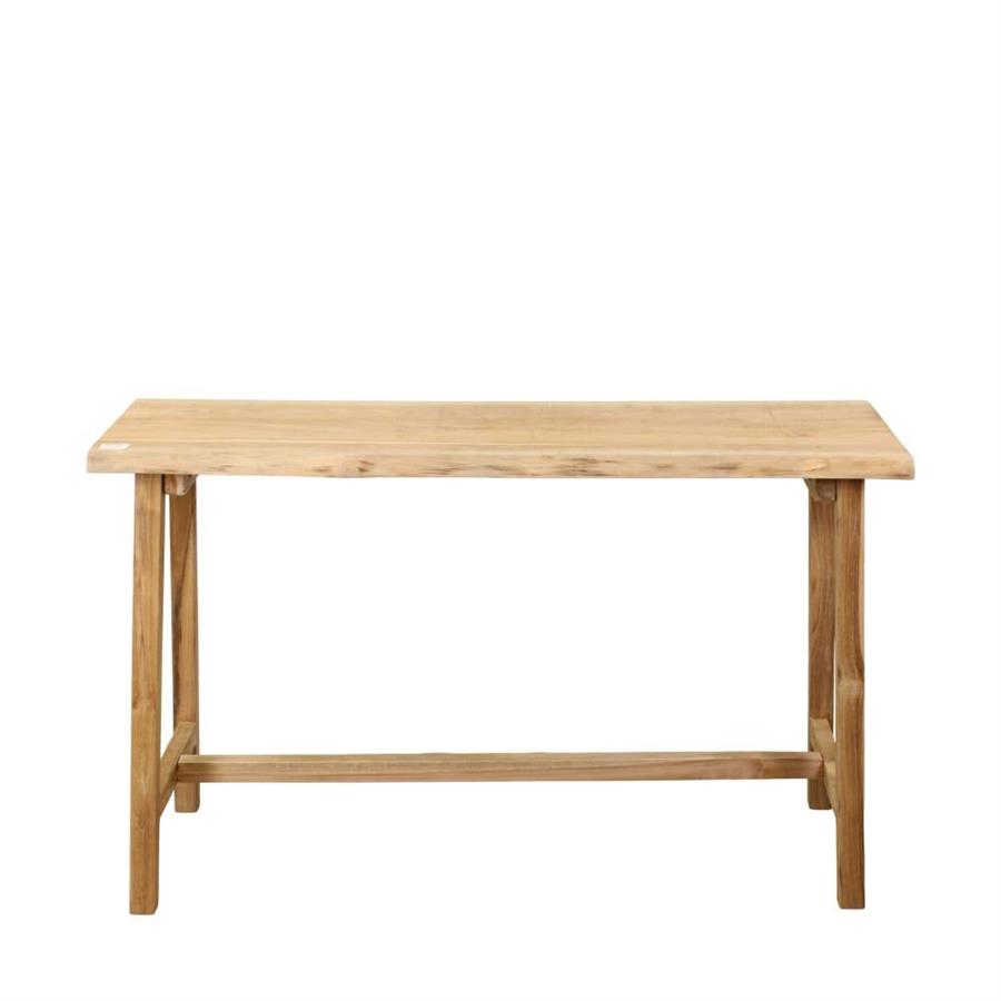 TAVOLINO LEGNO TEAK NATURALE CM.118x35x75