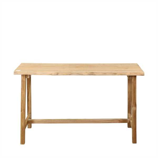 TAVOLINO LEGNO TEAK NATURALE CM.118x35x75