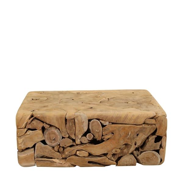 TAVOLINO LEGNO TEAK RETT. CM.78x118x45