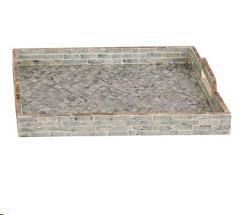 VASSOIO QUADRATO  CAPIZ CM.38x38x5.5