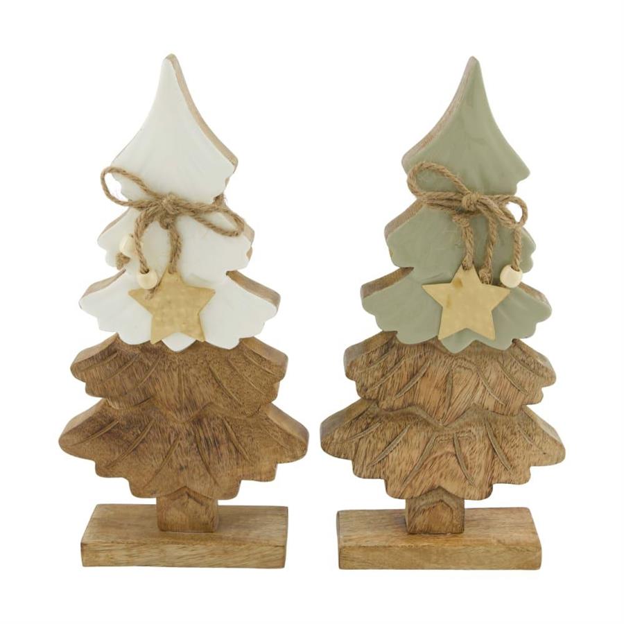 ALBERO LEGNO DI MANGO CM.15x5x30 ASS.2COL.