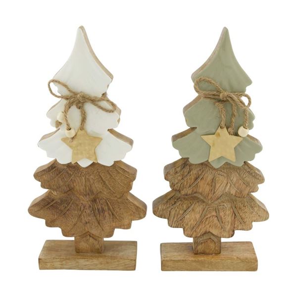 ALBERO LEGNO DI MANGO CM.15x5x30 ASS.2COL.