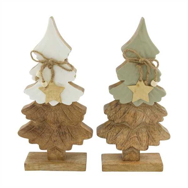 ALBERO LEGNO DI MANGO CM.15x5x30 ASS.2COL.