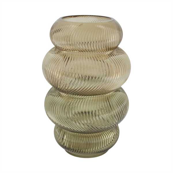 VASO VETRO GRIGIO CM.19x19x30