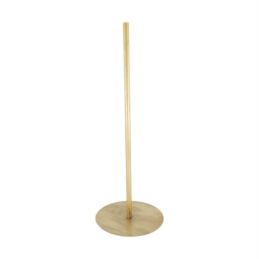 BASE PER FIORE METALLO CM. 14x14x38 ORO