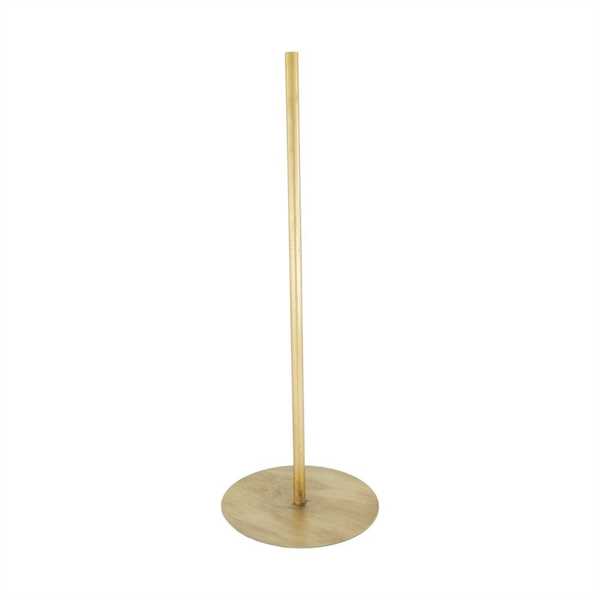 BASE PER FIORE METALLO CM. 14x14x38 ORO