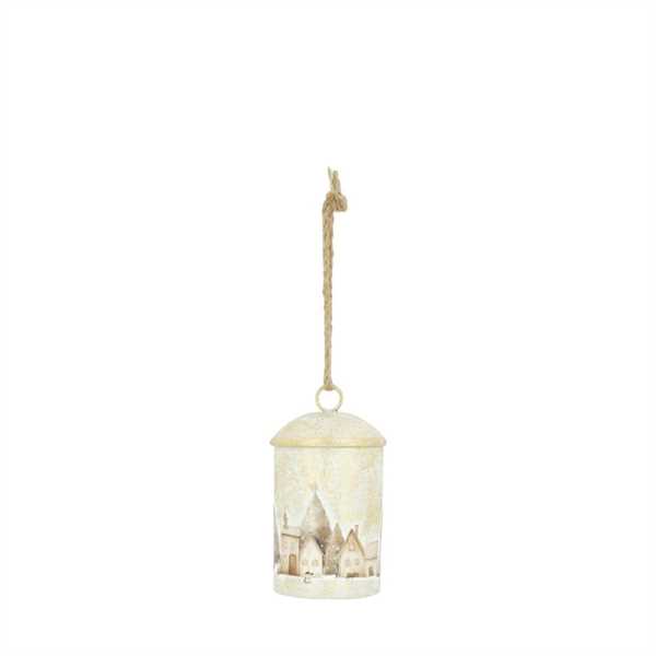 DECORO CAMPANA METALLO C/CASETTE CM.11x11x19.5
