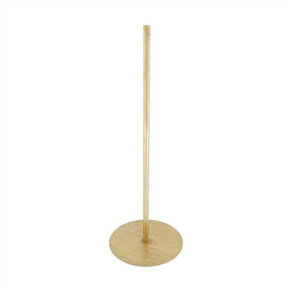 BASE PER FIORE METALLO CM.18x18x49 ORO