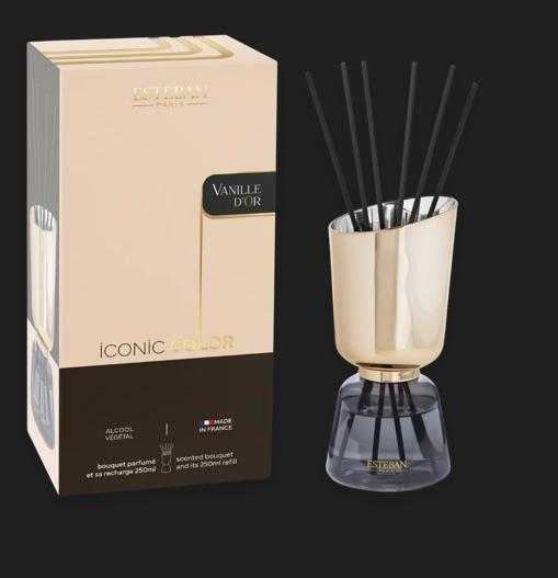 BOUQUET PARFUME ICONIC COLOR RECHARGEABLE 250ML VANILLE D'OR