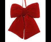 FIOCCO SOFFICE  VELLUTO ROSSO CM.29