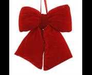 FIOCCO SOFFICE  VELLUTO ROSSO CM.29