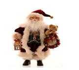 BABBO NATALE 45 CM C/ORSACCHIOTTO/LANTERNA