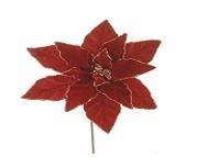 PICK STELLA DI NATALE ROSSA/ORO TESSUTO/METALLO C.32