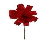 PICK FIORE ROSSO FVELLUTO/METALLO CM.45