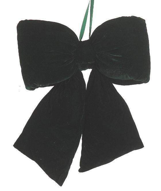 FIOCCO SOFFICE  VELLUTO VERDE CM.48