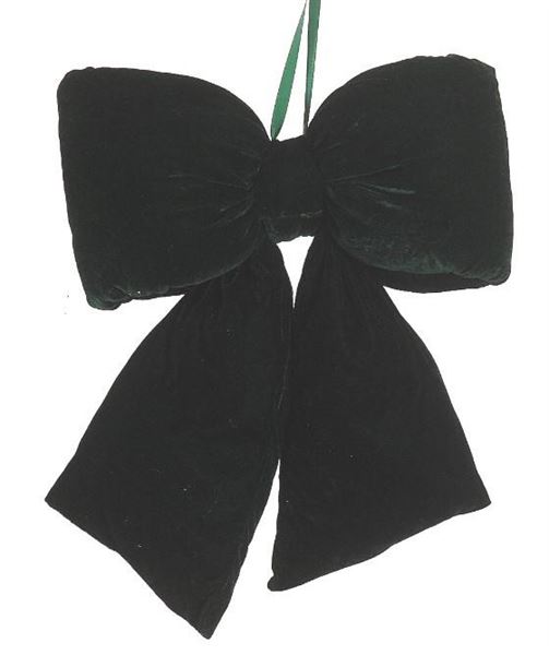 FIOCCO SOFFICE  VELLUTO VERDE CM.48