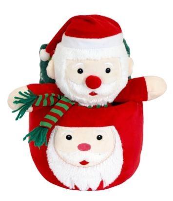 CONF.REGALO PELUCHE BABBO NATALE + COPERTA PILE CM.90X75
