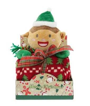 CONF.REGALO PELUCHE ELFO  + COPERTA PILE CM.90X75