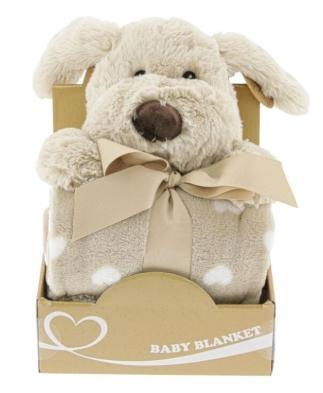 CONF.REGALO PELUCHE DOVE BEIGE+ COPERTA PILE CM.90X75