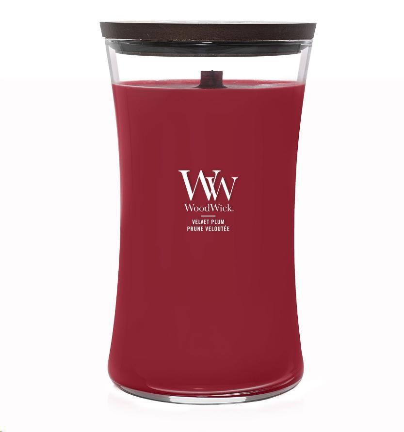 LARGE HOURGLASS VELVET PLUM