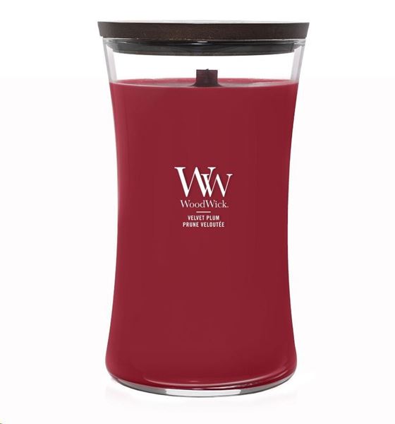 LARGE HOURGLASS VELVET PLUM