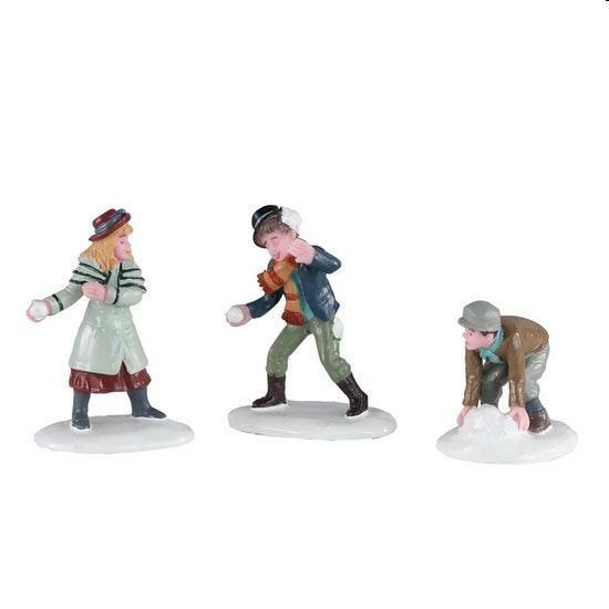 SNOWBALL SKIRMISH,  SET OF 3