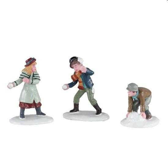 SNOWBALL SKIRMISH,  SET OF 3