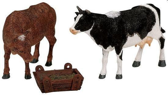 FEEDING COW & BULL, SET OF 3