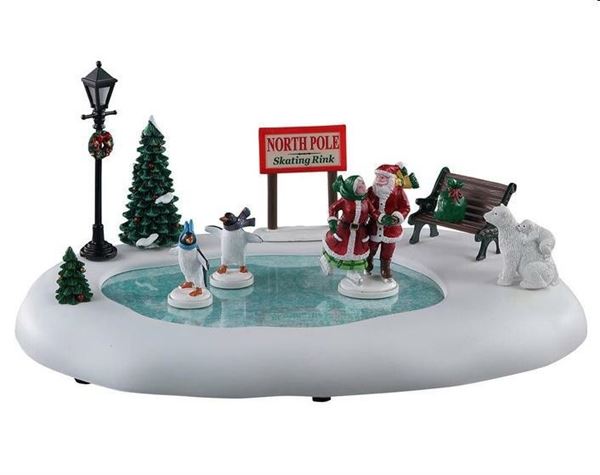 NORTH POLE SKATING RINK,  B/O (4.5V)