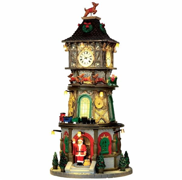 CHRISTMAS CLOCK TOWER, INCL. ADAPTOR 74254, 550 mA
