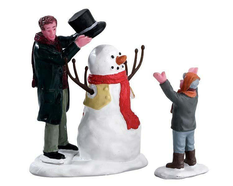 SHARP-DRESSED SNOWMAN,  SET OF 2